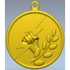 Bolt & Laurel Medallion - STL 3D model for CNC