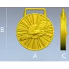 Медаль "Солнечный Орёл" - стl 3D модель для ЧПУ