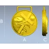 Медальон "Орёл с крестом" - 3D модель в формате STL для ЧПУ