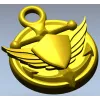 Медалька "Морской герб" - 3D модель STL для ЧПУ
