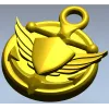 Медалька "Морской герб" - 3D модель STL для ЧПУ
