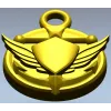 Медалька "Морской герб" - 3D модель STL для ЧПУ