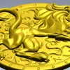 Медальон с львом - STL модель для ЧПУ
