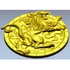 Медальон с львом - STL модель для ЧПУ