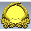 Медальон "Дубовый венок" - 3D модель STL для ЧПУ
