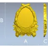 Медальон "Дубовый венок" - 3D модель STL для ЧПУ