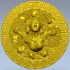 Медальон "Агония" - 3D модель STL для ЧПУ