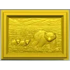 Bear family bas-relief STL for CNC