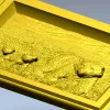 Bear family bas-relief STL for CNC