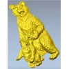Медведица с медвежонком - 3D модель STL для ЧПУ