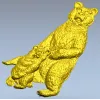 Медведица с медвежонком - 3D модель STL для ЧПУ