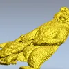 Медведица с медвежонком - 3D модель STL для ЧПУ