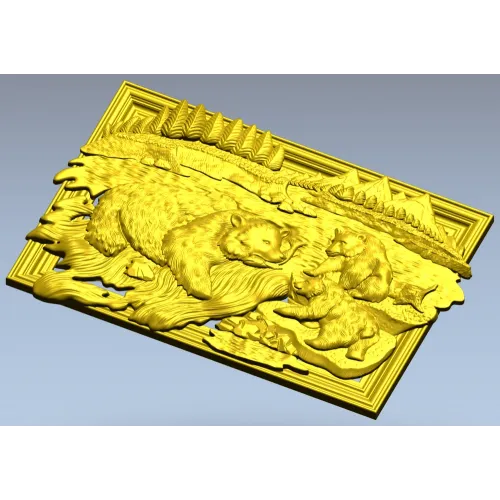 Камчатская семья - 3D модель STL для ЧПУ
