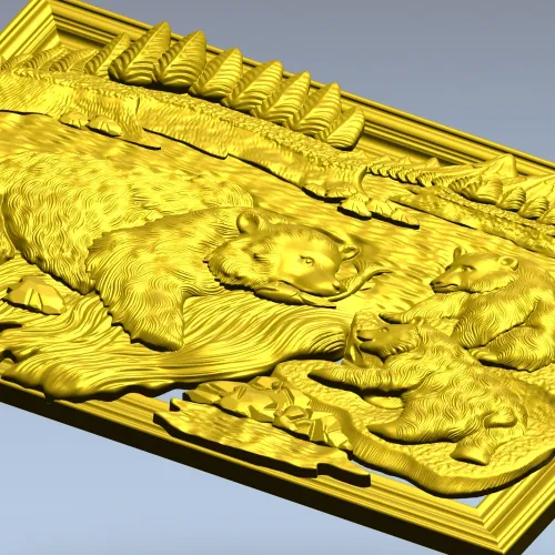 Камчатская семья - 3D модель STL для ЧПУ