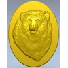 Барельеф головы медведя в овальной рамке - 3D модель STL для ЧПУ