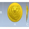 Барельеф головы медведя в овальной рамке - 3D модель STL для ЧПУ