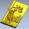Панно "Медведь и белка" - 3D модель STL