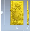 Панно "Медведь и белка" - 3D модель STL