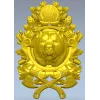 Grizzly Heraldic Crest STL 3D model