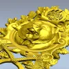 Grizzly Heraldic Crest STL 3D model