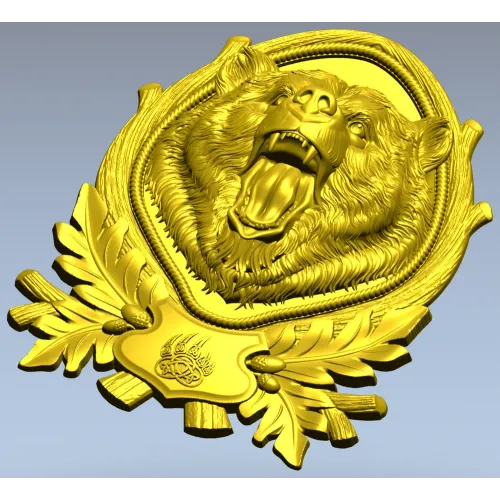 Медвежий трофей - 3D модель STL для ЧПУ