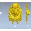 Guardian Bear Crest - high-relief STL 3D model for CNC