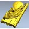 Бурый медведь под Луной - 3D модель STL для ЧПУ