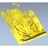 Медвежья семья - детализированная 3D модель STL для ЧПУ