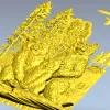 Медвежья семья - детализированная 3D модель STL для ЧПУ