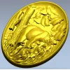 3D модель STL - рельеф "Медвежья семья" для ЧПУ