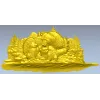Медвежья идиллия - рельефное панно в формате STL для ЧПУ