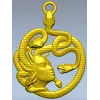 Медальон "Голова Горгоны" - 3D модель STL для ЧПУ