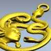 Медальон "Голова Горгоны" - 3D модель STL для ЧПУ
