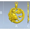 Медальон "Голова Горгоны" - 3D модель STL для ЧПУ