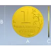 3D модель монеты "Миллион" в формате STL для ЧПУ