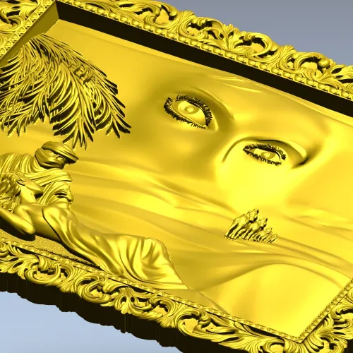 Мираж - 3D модель STL рельефной панно для ЧПУ