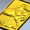 Стремительный конь - рельефная панель STL для ЧПУ