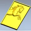 Стремительный галоп - stl панель-рельеф для ЧПУ