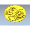 Saint George Medallion STL - high relief 3D model for CNC