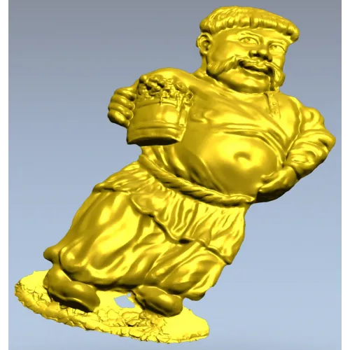 3D модель "Мужик с пивом" - STL файл для ЧПУ