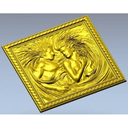 Вихрь чувств - 3D панно в формате STL для ЧПУ