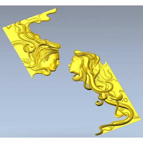 Диалог двух лиц - 3D модель STL для фрезеровки