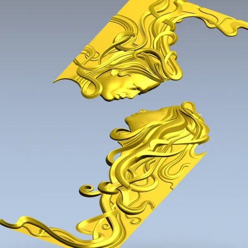 Диалог двух лиц - 3D модель STL для фрезеровки