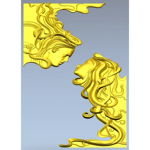 Диалог двух лиц - 3D модель STL для фрезеровки