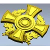 Лавровый наградной крест - 3D модель STL для ЧПУ