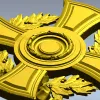 Лавровый наградной крест - 3D модель STL для ЧПУ