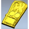Tomb Plaque with Church Domes - STL 3D Model for CNC
