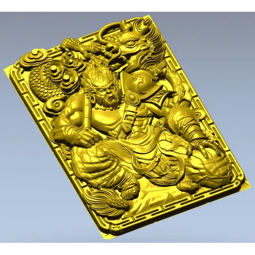 Mighty Monkey Guardian - high-relief 3D STL panel for CNC