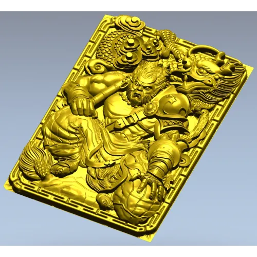 Mighty Monkey Guardian - high-relief 3D STL panel for CNC