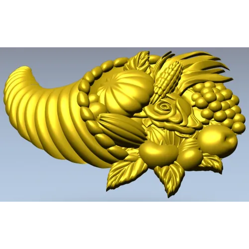Рог Урожая - декоративная stl модель для ЧПУ